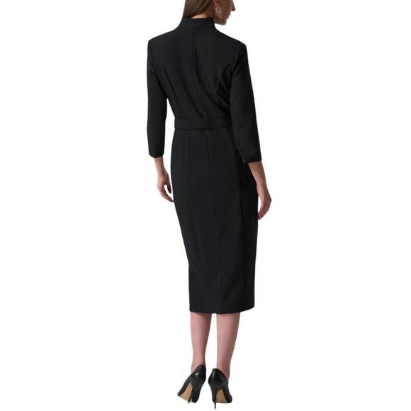 NEW JOSEPH RIBKOFF belted sheath dress in black - Picture 2 of 3